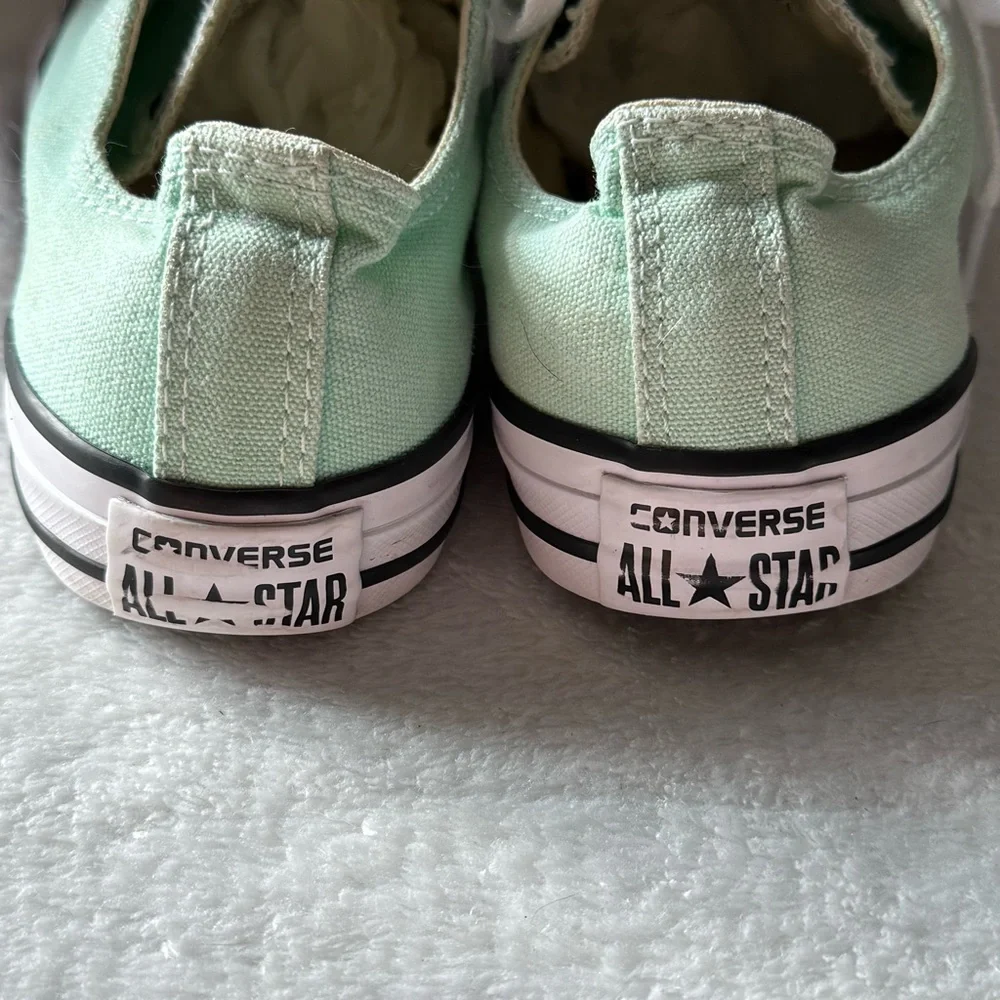 Converse Kids' Light Green Sneakers Size 3‎ Youth All Star Lace Up 336565F